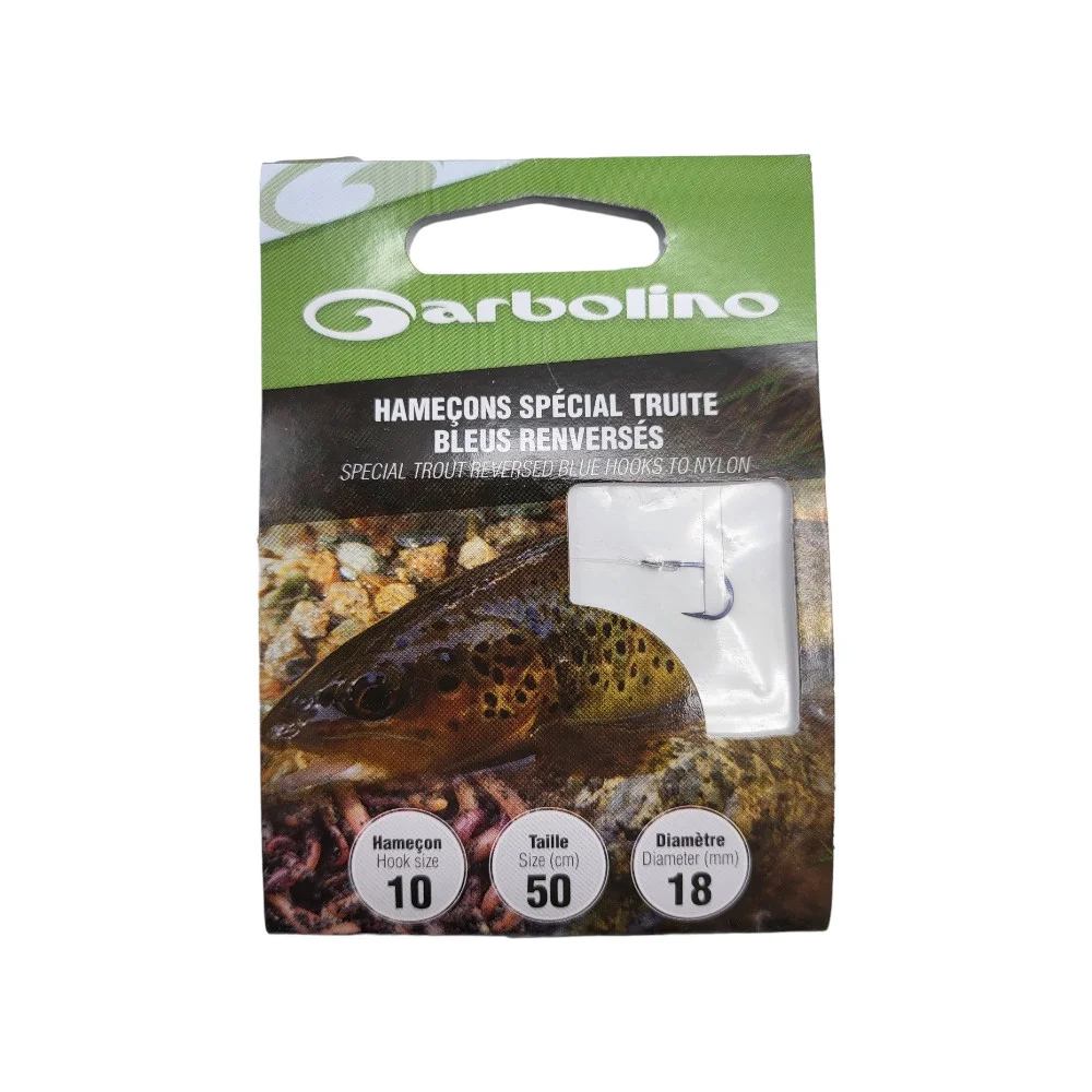 Garbolino Hameçons Spécial Truite Bleus Renversés