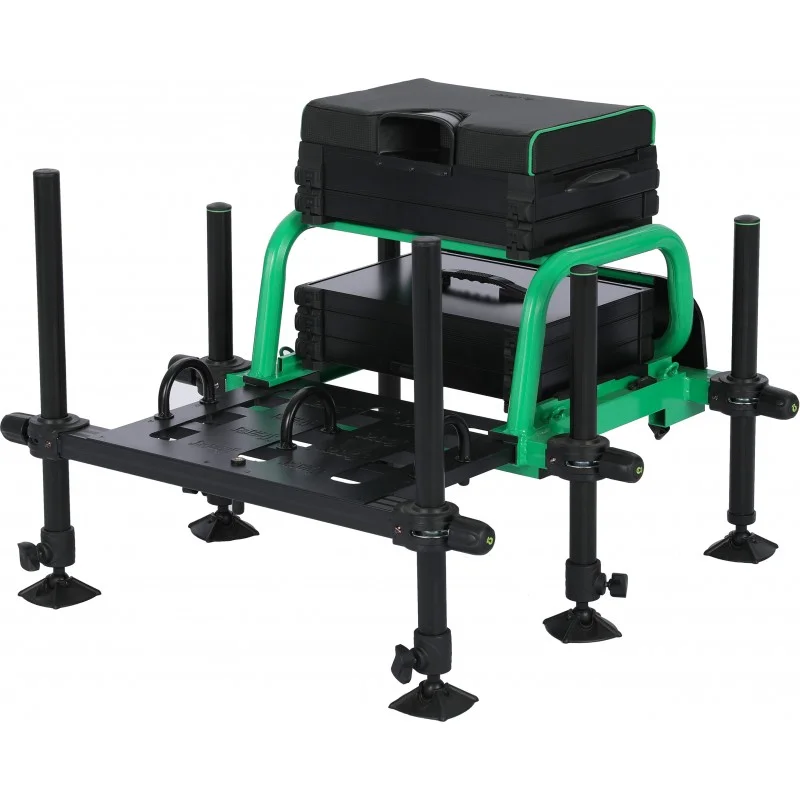 Station 3410 full avec tablette XXL, barre repose canne, casier munis de plioirs, parapluie 2m50, support et cuvette 25cm
