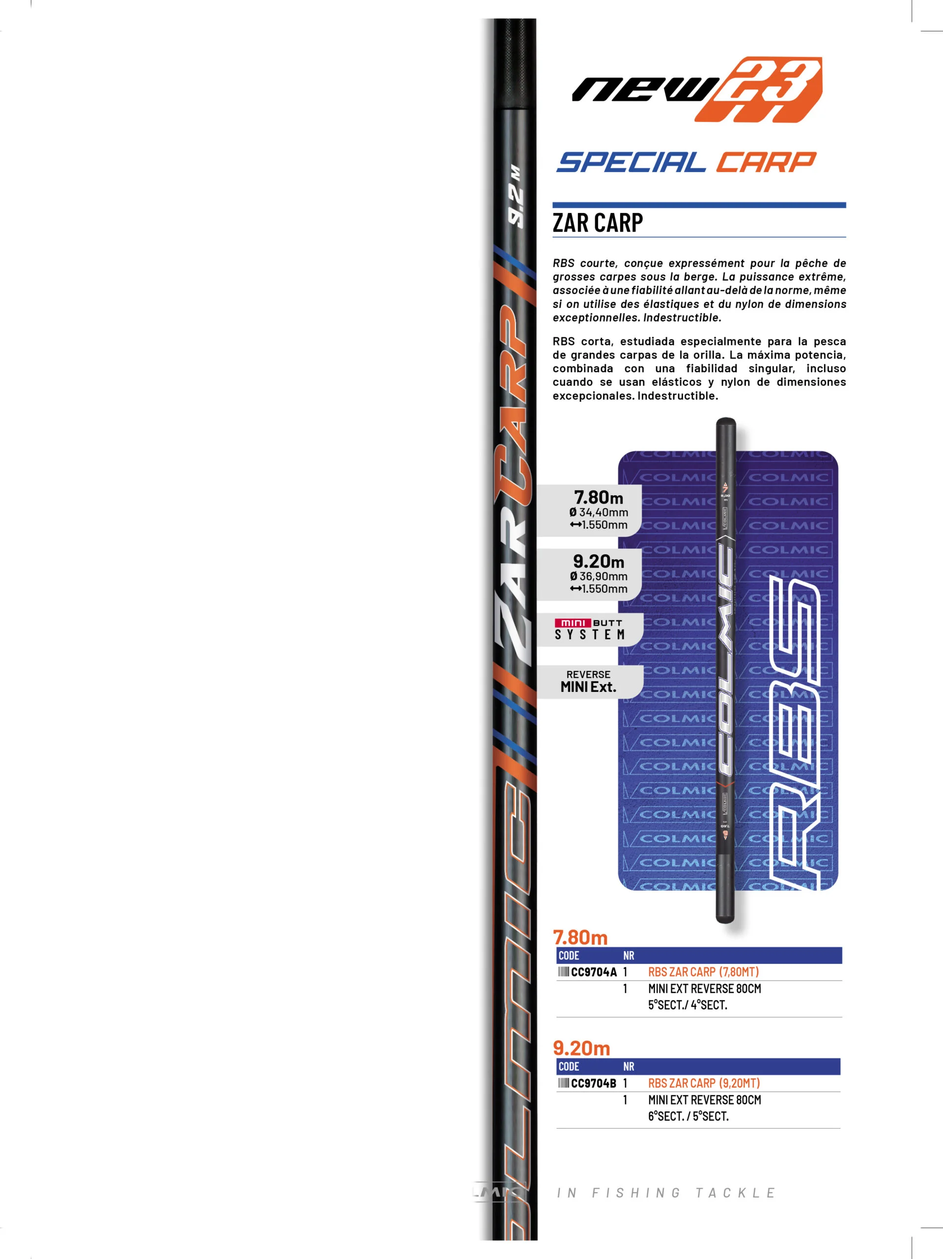 Canne Zarcarp 7,80